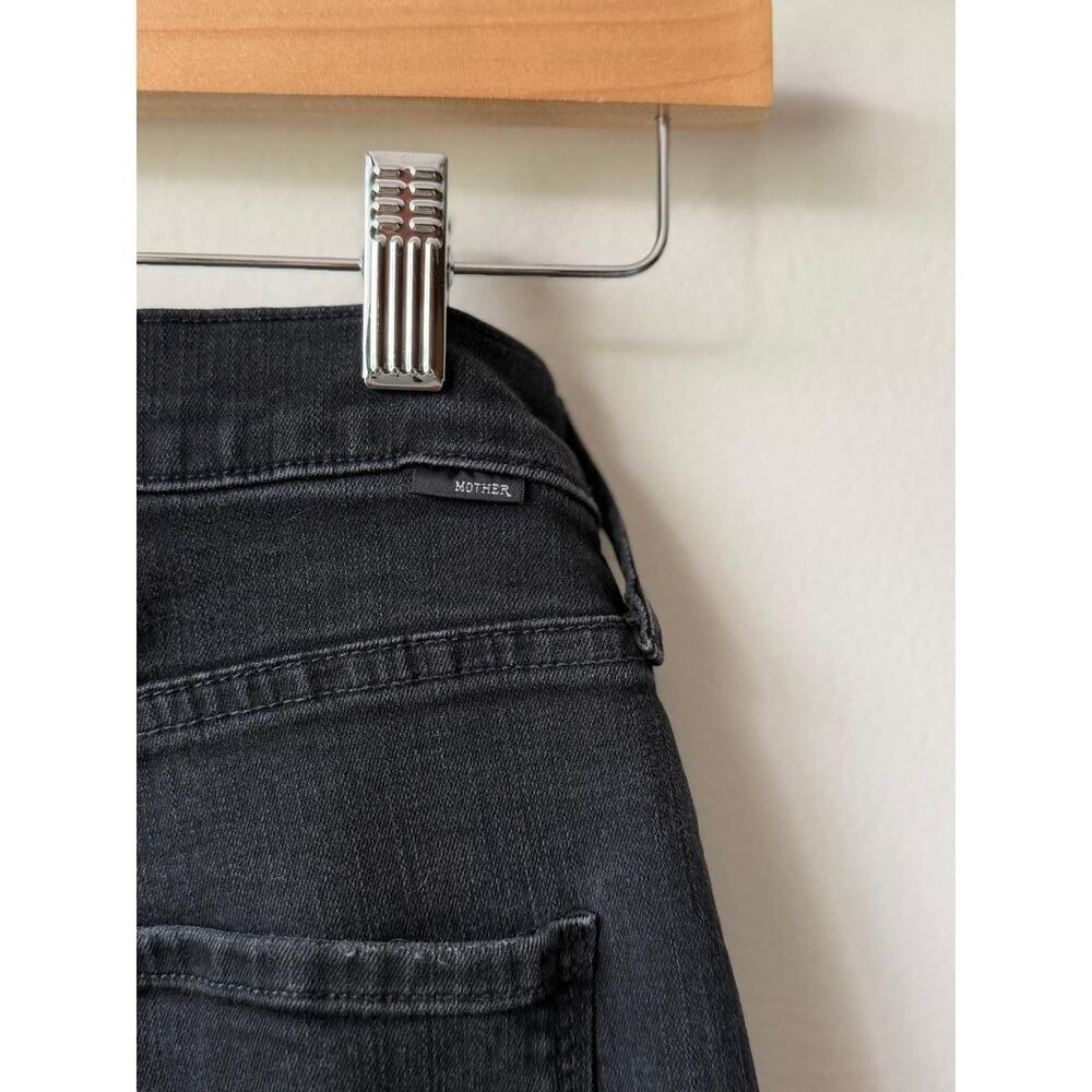 Mother high waisted rider ankle black jeans